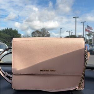 Michael Kors Pink Chain Strap Crossbody